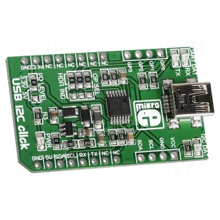 Click board | converter | GPIO,I2C,USB | MCP2221 | prototype board