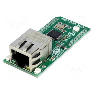 Click board | Ethernet controller | SPI | W5500 | 3.3VDC