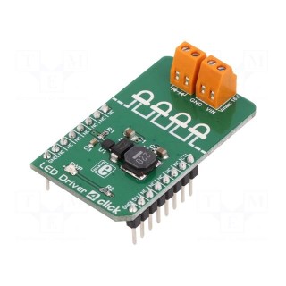 Click board | prototype board | Comp: TPS61160A | LED driver | 5VDC