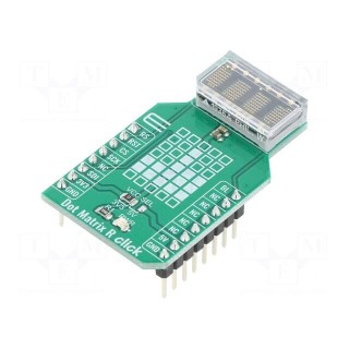 Click board | LED matrix | GPIO,SPI | HCMS-3906 | prototype board