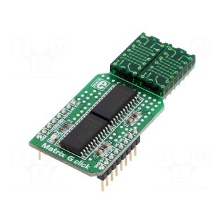 Click board | prototype board | Comp: MAX7219 | LED matrix | 5VDC