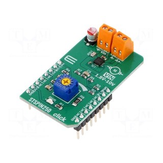 Click board | prototype board | Comp: STSPIN250 | motor driver