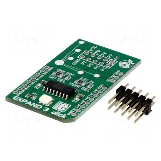 Click board | port expander | 1-wire | DS2408 | 3.3/5VDC
