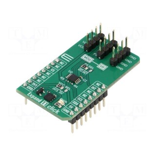 Click board | port expander | I2C | TCA9536 | prototype board | 3.3VDC