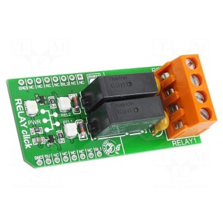 Click board | relay | GPIO | G6D1AASI-5DC | manual,prototype board