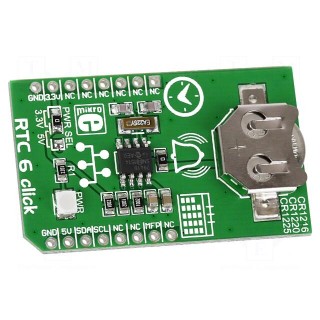 Click board | RTC | I2C | MCP79410 | mikroBUS connector | 3.3/5VDC