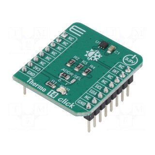 Click board | temperature sensor | I2C | STTS22H | 3.3VDC