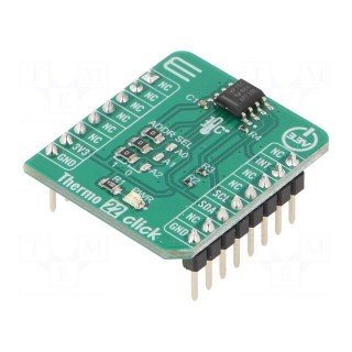 Click board | temperature sensor | I2C | TMP75C | prototype board