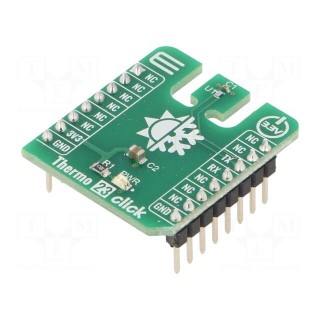 Click board | temperature sensor | UART | TMP144 | prototype board