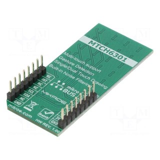 Click board | touchpad | I2C | MTCH6301 | prototype board | 3.3VDC