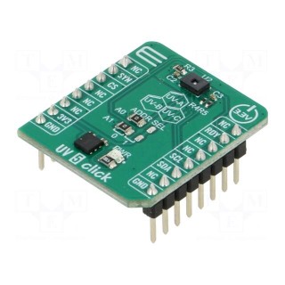 Click board | UV sensor | I2C | AS7331 | prototype board | 3.3VDC