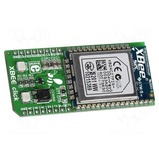 Click board | prototype board | Comp: XB24CZ7PIS-004 | ZigBee | XBee
