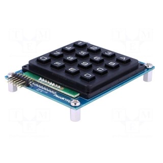 Pmod module | 16-button keypad | GPIO | prototype board