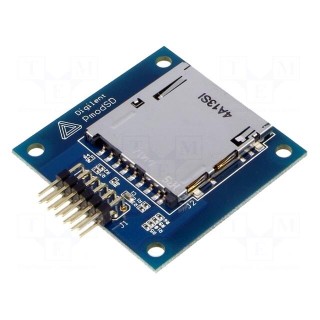 Pmod module | adapter | SPI | SD cards socket | prototype board
