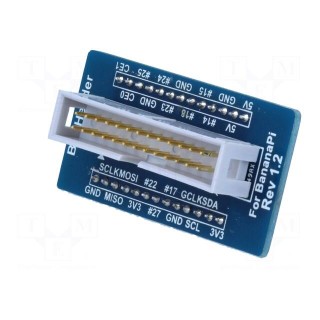 Adapter | IDC26,pin strips | I/O: 32