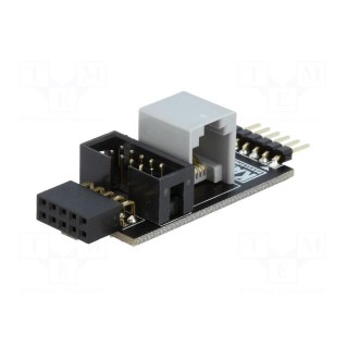 Adapter | pin strips,IDC10,pin header,RJ12 | Assoc.circ: PIC