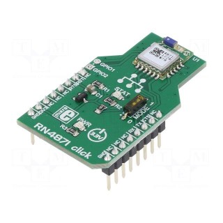 Click board | mikroBUS connector | Interface: UART | Comp: RN4871