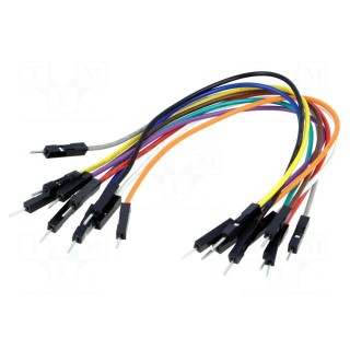 Connection cable | male-male | PIN: 1 | 10pcs | 150mm