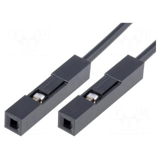 Connection cable | PIN: 1 | black | 10pcs | 210mm