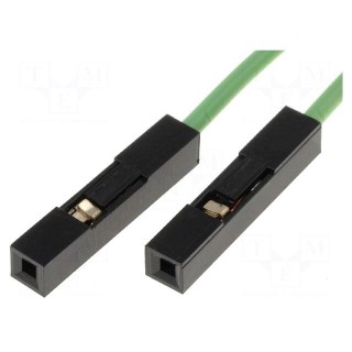 Connection cable | PIN: 1 | green | 10pcs | 250mm