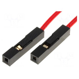 Connection cable | PIN: 1 | 250mm | Colour: red | Pcs: 10