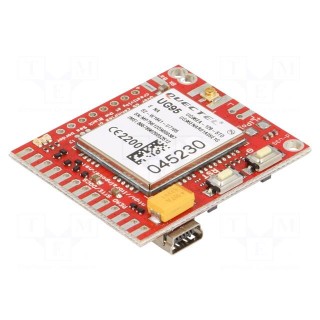Expansion board | Raspberry Pi | SIM,U.FL,USB B micro,pin strips