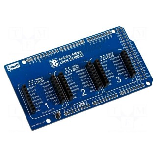 Multiadapter | pin strips,mikroBUS socket | Add-on connectors: 3
