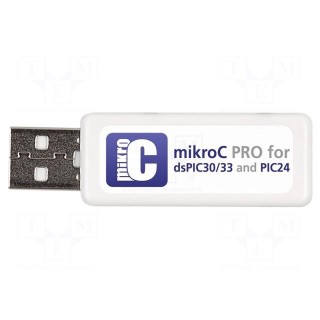 Compiler | C | dsPIC30F,dsPIC33F,PIC24F,PIC24H | USB key,DVD disc