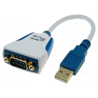 Module: cable integrated | RS232,USB | D-Sub 9pin,USB A | lead