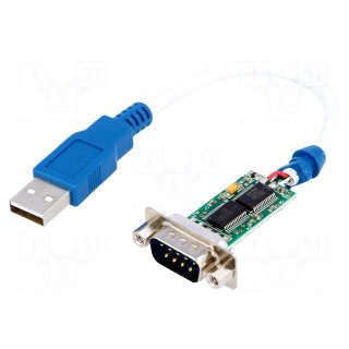 Module: cable integrated | RS232,USB | D-Sub 9pin,USB A | lead