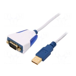 Module: cable integrated | RS232,USB | D-Sub 9pin,USB A | lead | 1m