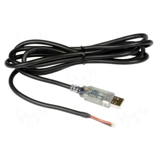 Module: cable integrated | RS232,USB | USB A | V: lead | 1.8m
