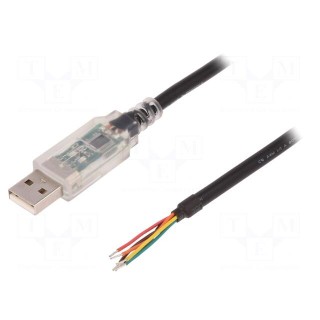 Module: cable integrated | RS232,USB | USB A | V: lead | 1.8m | 3,3VDC
