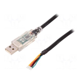 Module: cable integrated | RS232,USB | USB A | V: lead | 1.8m | 5VDC
