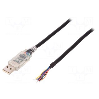Module: cable integrated | RS422,USB | USB A | V: lead | 1.8m