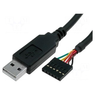 Module: cable integrated | UART,USB | lead | 3.3V | pin strips,USB A