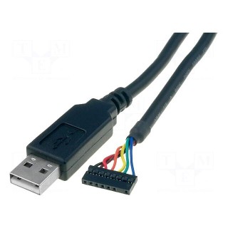 Module: cable integrated | UART,USB | USB A,pin strips | V: lead