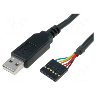 Module: cable integrated | UART,USB | pin strips,USB A | lead | 5V