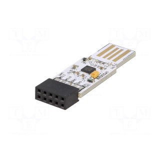 Module: USB | basic UART | USB A,pin strips | 3Mbps | 2.54mm