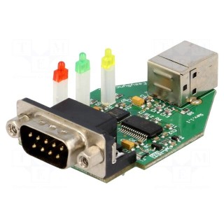 Module: USB | RS232,USB | D-Sub 9pin,USB B | -40÷85°C | 1Mbps