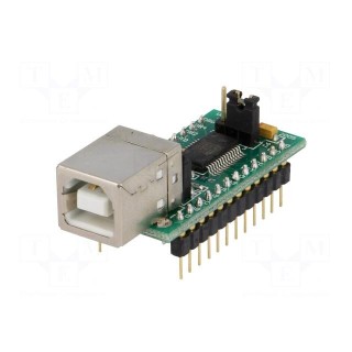Module: USB | UART | USB B,pin strips | -40÷85°C | 3.3÷5.25VDC