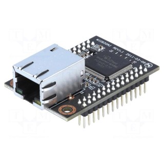Module: Ethernet | Comp: W5300 | 3.3VDC | parallel | pin header,RJ45