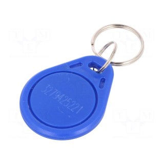 RFID pendant | ISO/IEC14443-3-A | plastic | blue | 13.56MHz