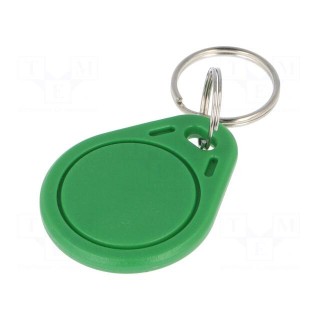 RFID pendant | ISO/IEC14443-3-A | plastic | green | 13.56MHz