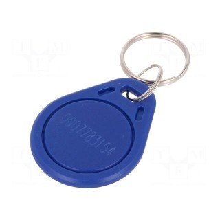 RFID pendant | blue | 100÷150kHz | Mat: plastic | 64bit | 4g