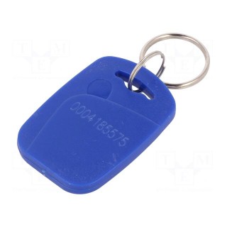 RFID pendant | blue | 100÷150kHz | Mat: plastic | 64bit | 6g