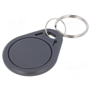 RFID pendant | grey | 100÷150kHz | Mat: plastic | 64bit | 4g
