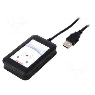 RFID reader | 88x56x18mm | USB | 4.3÷5.5V | f: 125kHz,134,2kHz | 100mA