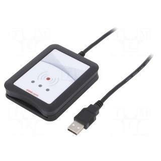 RFID reader | 88x68x19mm | USB | 4.3÷5.5V | Range: 100mm | 60mA | 848kbps