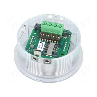 RFID reader | 82x82x34.2mm | RS485,USB | 9÷30V | Range: 100mm | 150mA